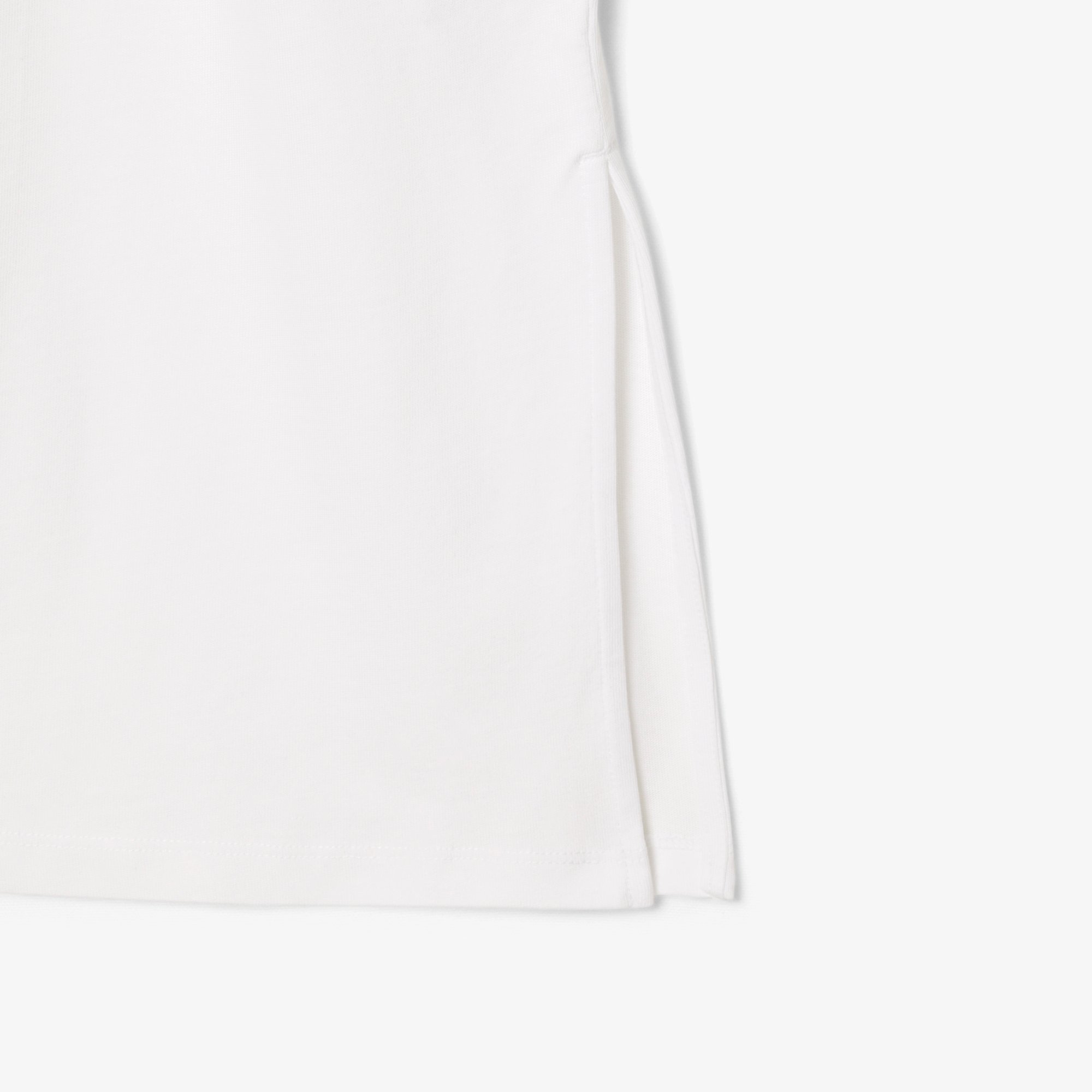 Đầm Thun Lacoste Nữ Chất Liệu Jersey Họa Tiết Viền Nổi Bật
