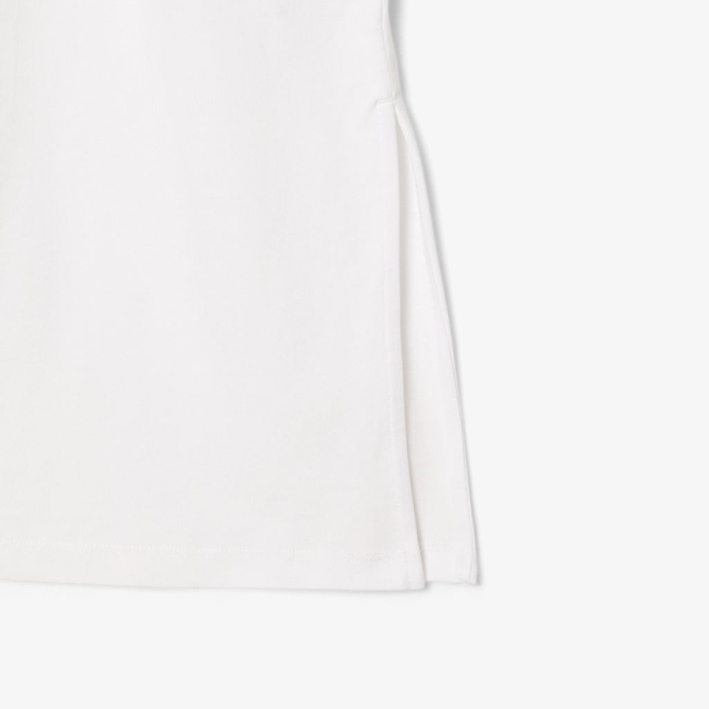 Đầm Thun Lacoste Nữ Chất Liệu Jersey Họa Tiết Viền Nổi Bật