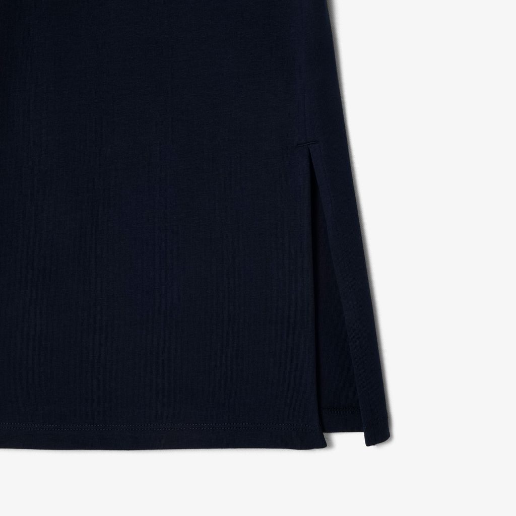 Đầm Thun Lacoste Nữ Chất Liệu Jersey Họa Tiết Viền Nổi Bật