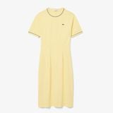 Đầm Thun Lacoste Nữ Chất Liệu Jersey Họa Tiết Viền Nổi Bật