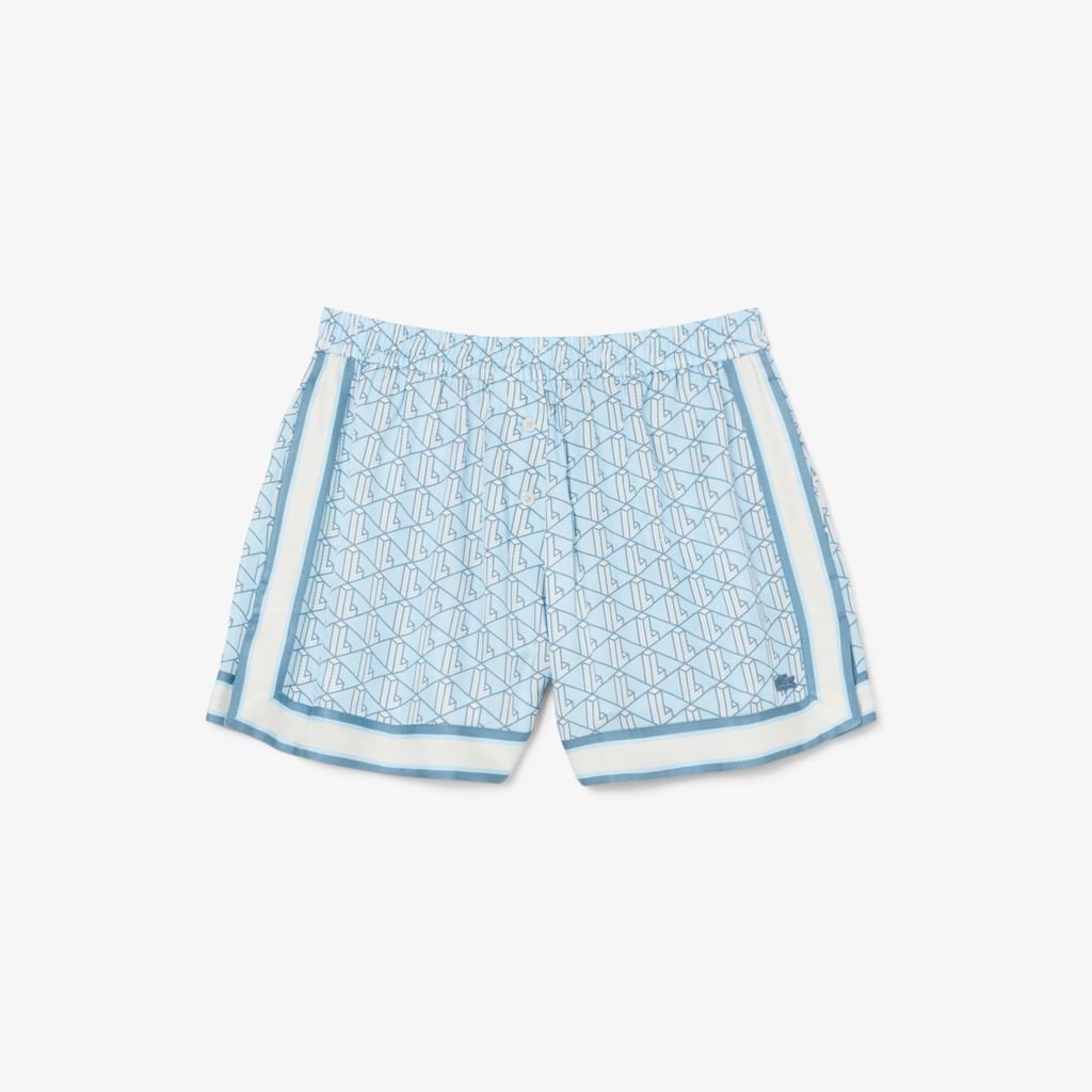 Quần Ngắn Lacoste Nữ Chất liệu Mềm In Họa Tiết Monogram