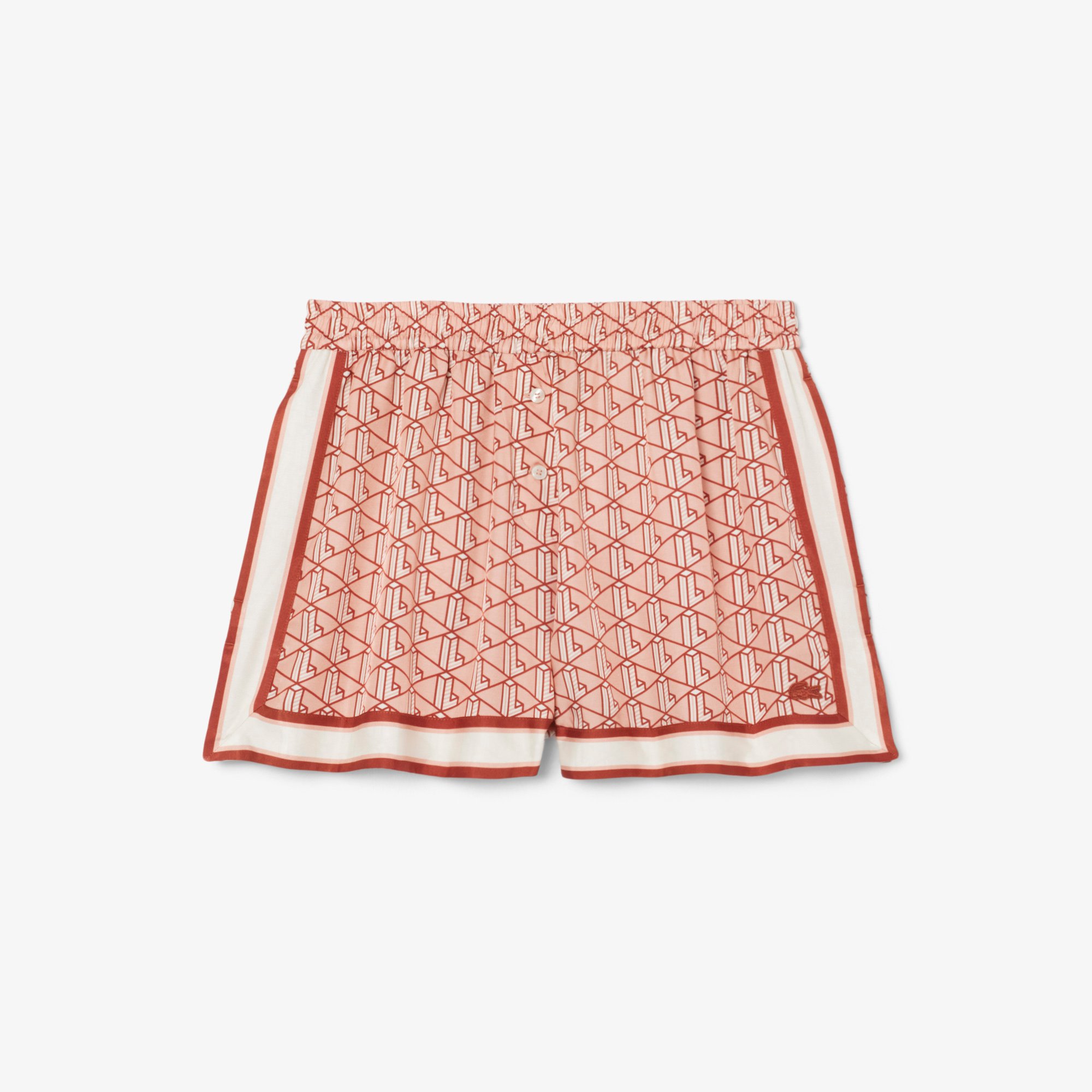 Quần Ngắn Lacoste Nữ Chất liệu Mềm In Họa Tiết Monogram