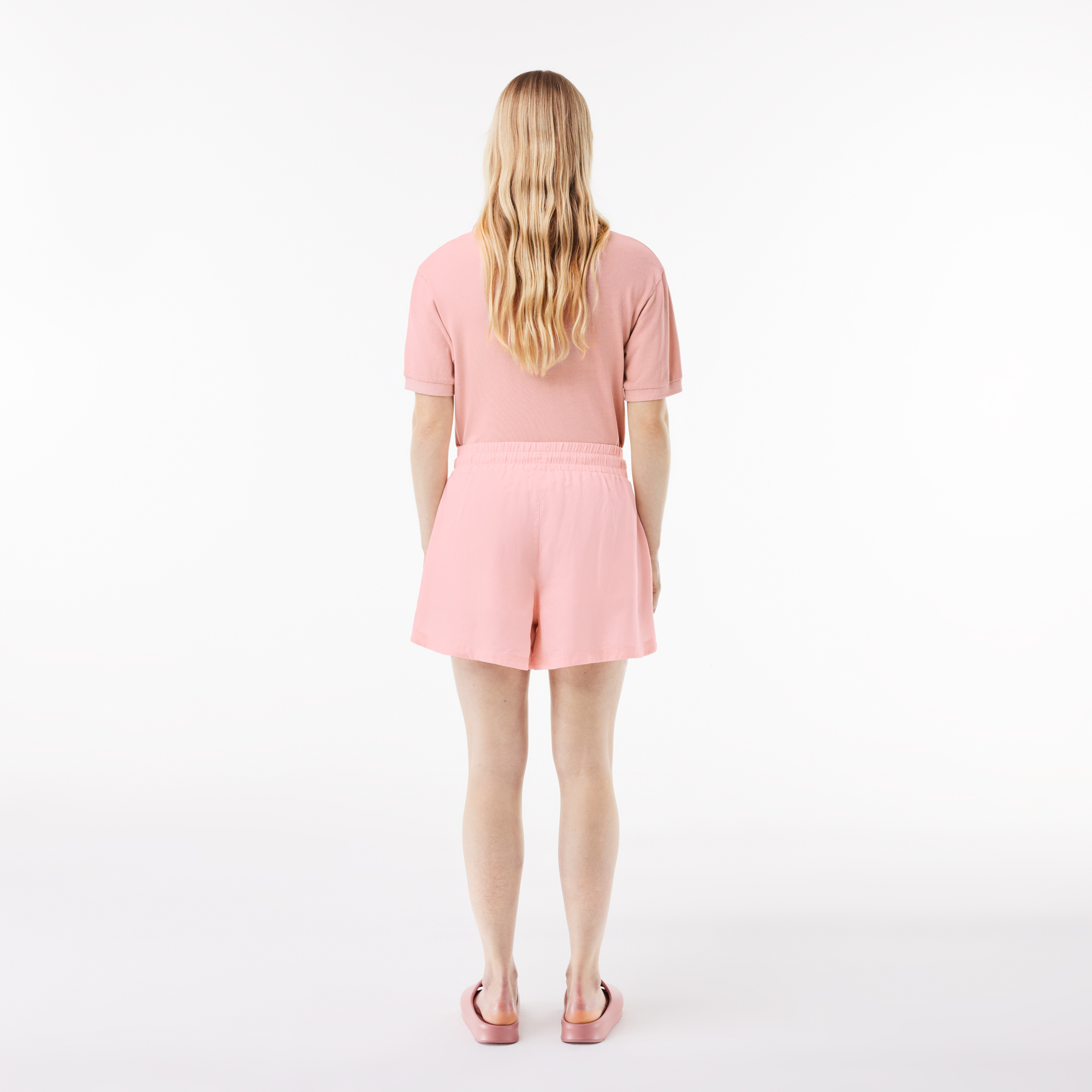 Quần Ngắn Lacoste Nữ Chất Liệu Lyocell Mềm Mại
