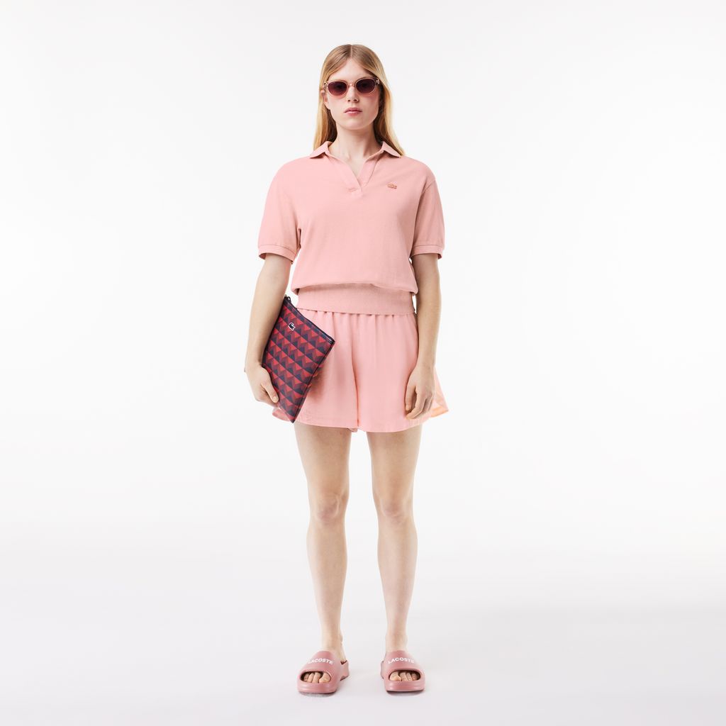Quần Ngắn Lacoste Nữ Chất Liệu Lyocell Mềm Mại
