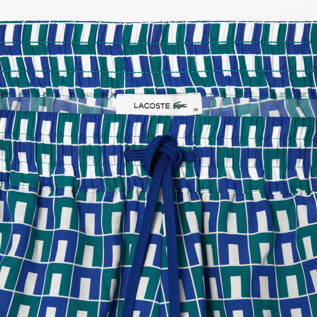Quần Ngắn Lacoste Nữ Họa Tiết