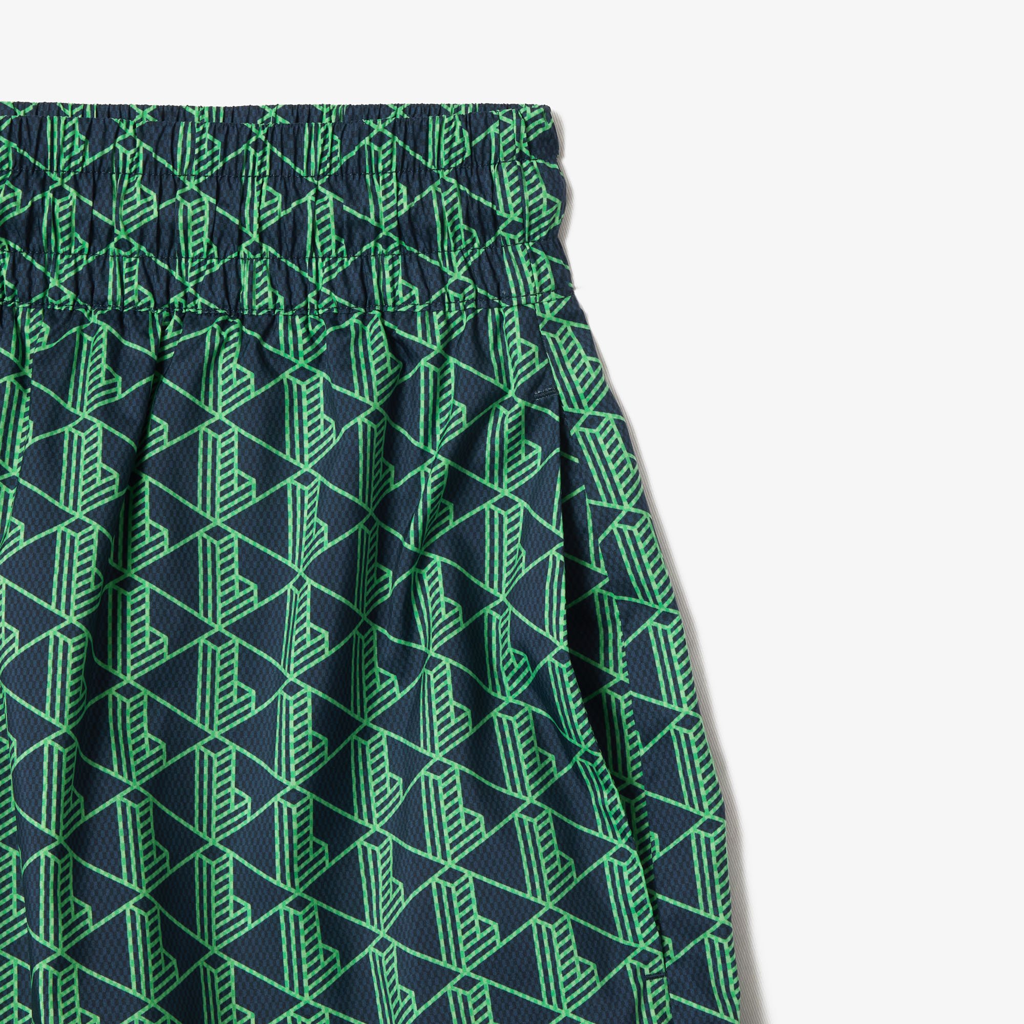 Quần Ngắn Lacoste Nữ Họa Tiết Monogram