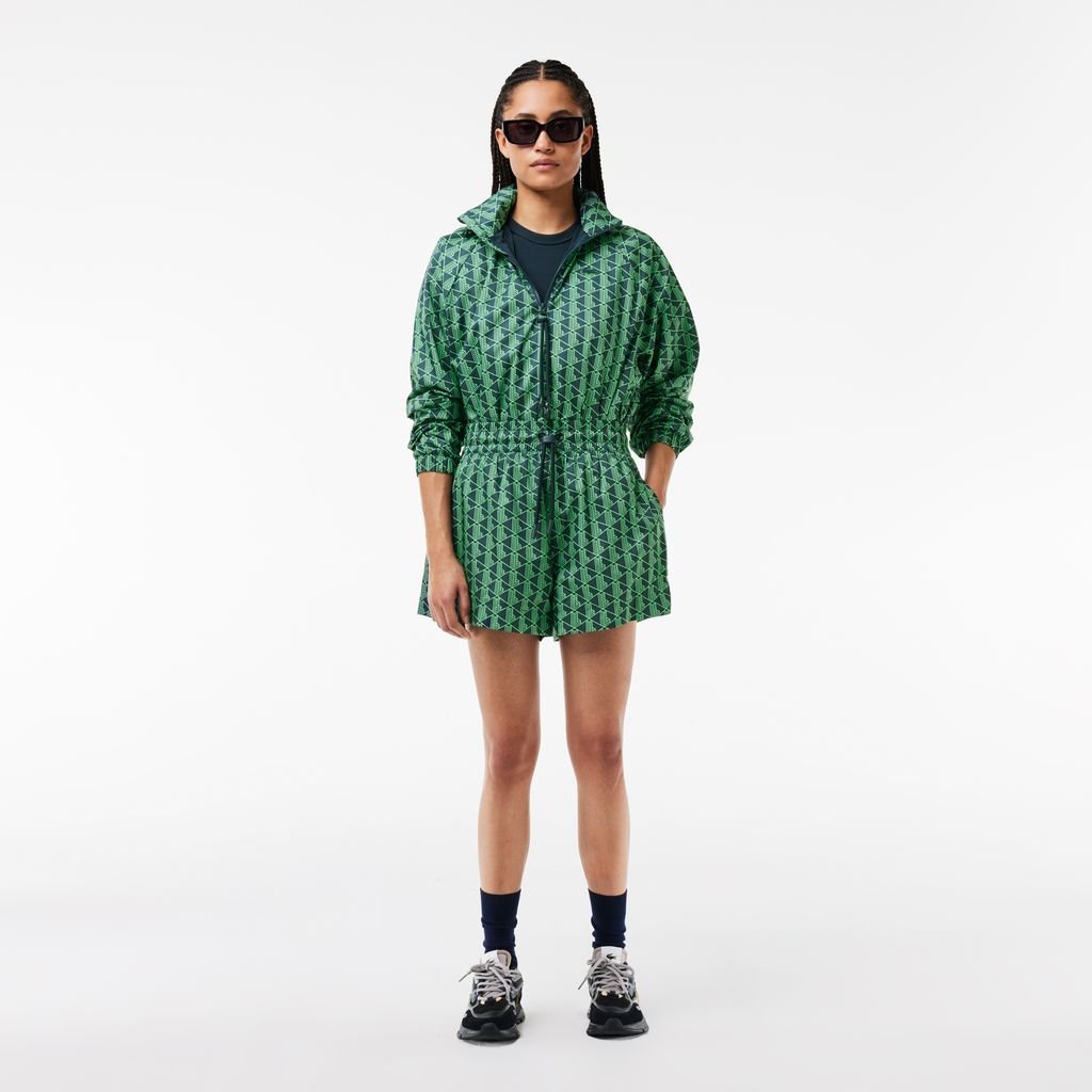 Quần Ngắn Lacoste Nữ Họa Tiết Monogram
