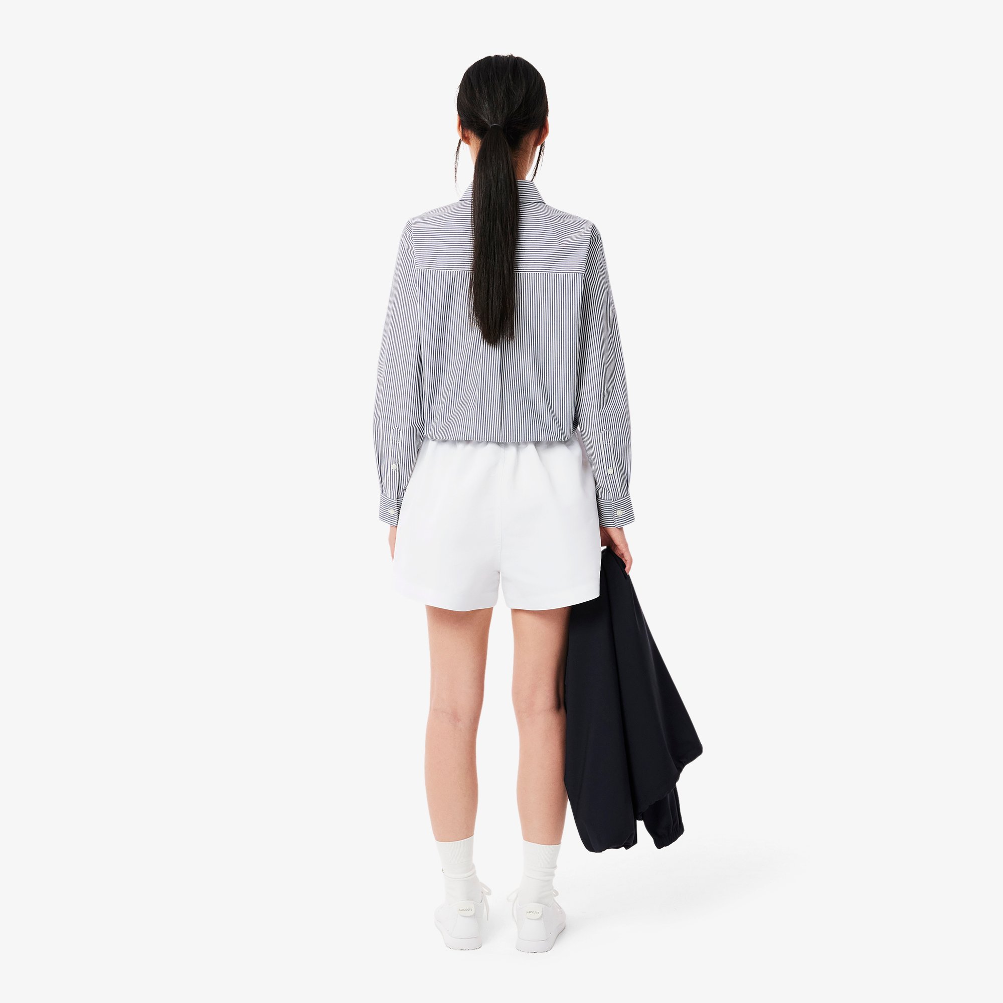 Quần Ngắn Lacoste Nữ Họa Tiết In Dài