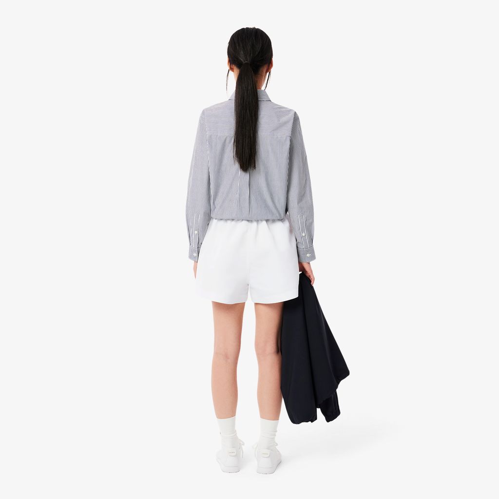 Quần Ngắn Lacoste Nữ Họa Tiết In Dài