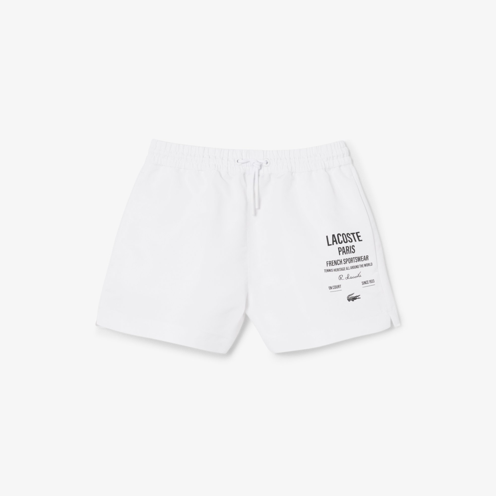 Quần Ngắn Lacoste Nữ Họa Tiết In Dài
