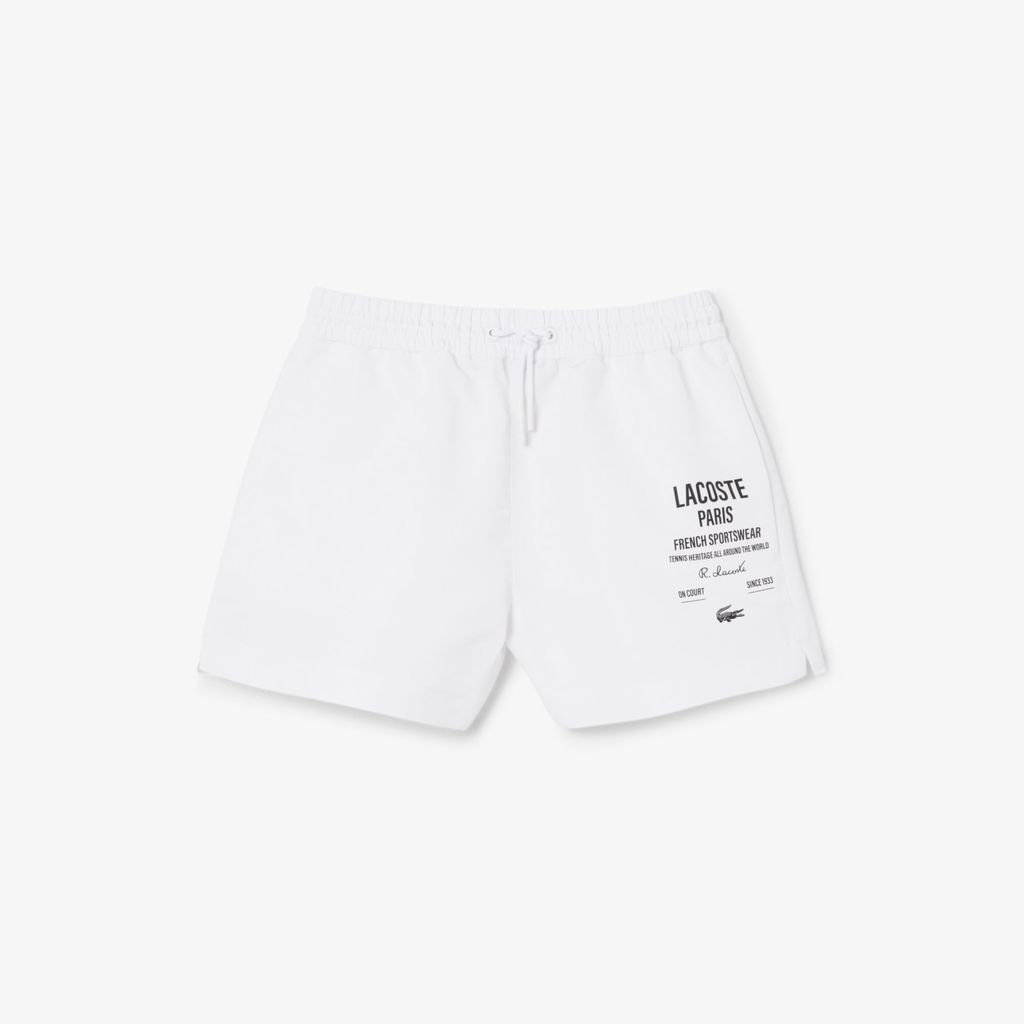Quần Ngắn Lacoste Nữ Họa Tiết In Dài