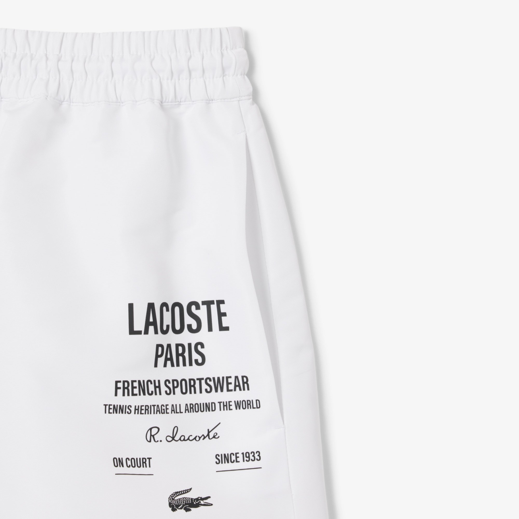 Quần Ngắn Lacoste Nữ Họa Tiết In Dài