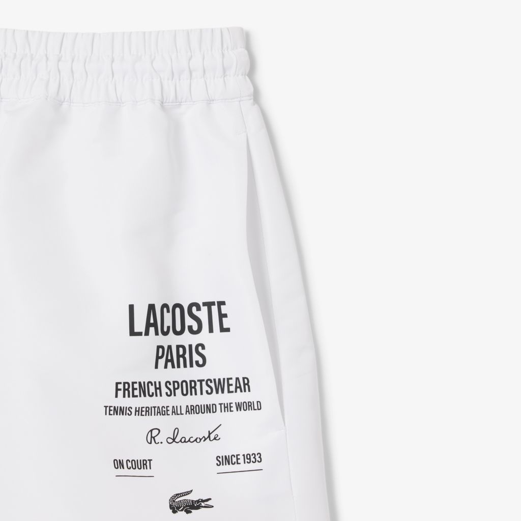 Quần Ngắn Lacoste Nữ Họa Tiết In Dài