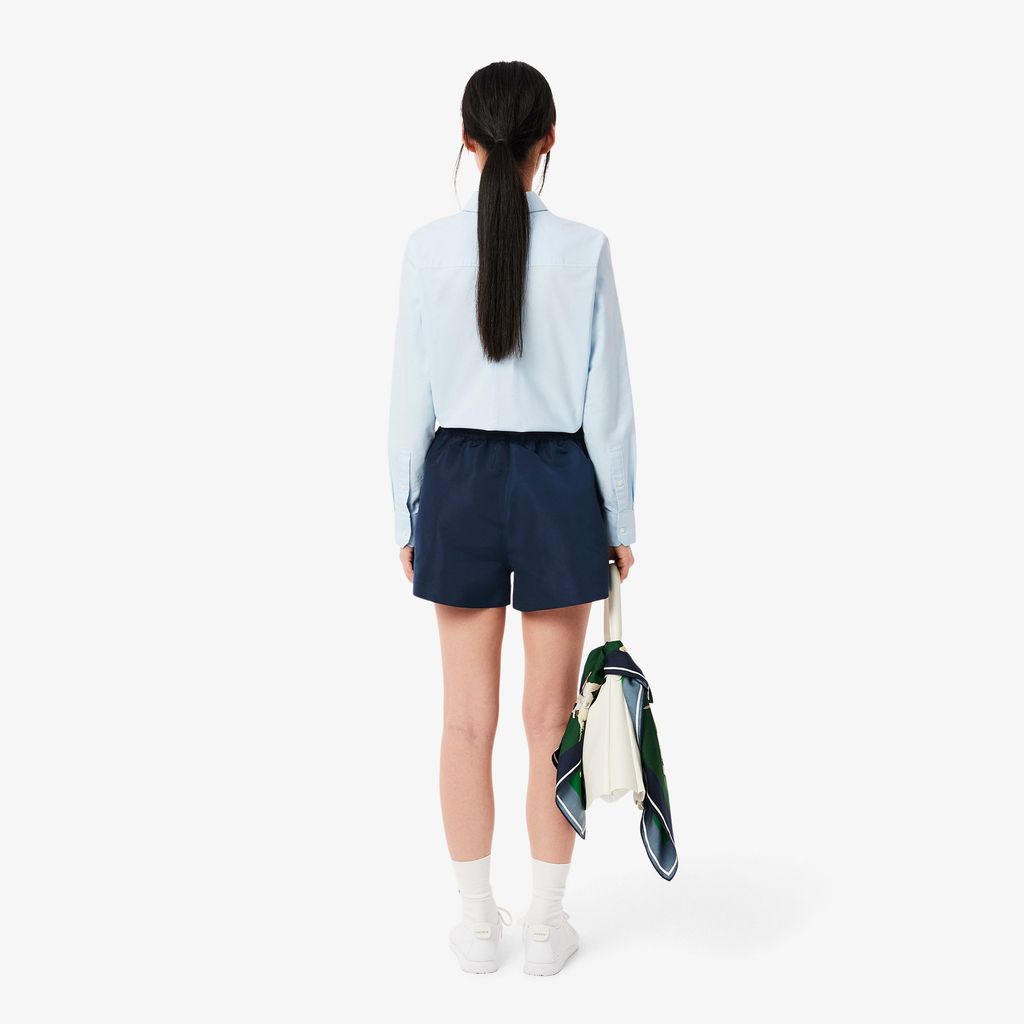 Quần Ngắn Lacoste Nữ Họa Tiết In Dài