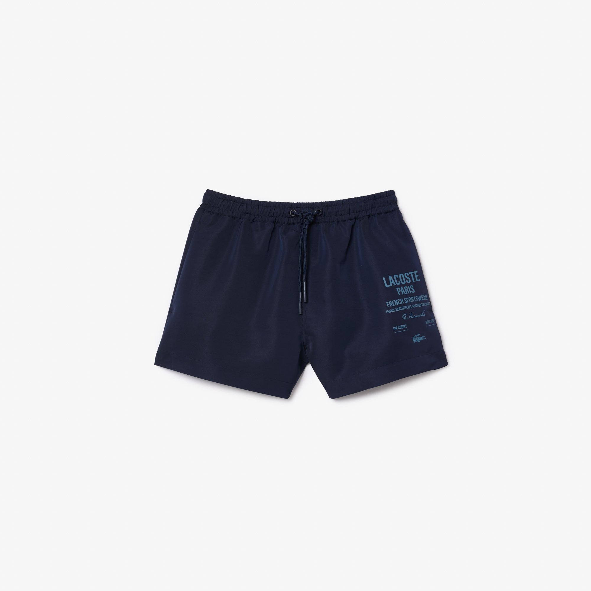 Quần Ngắn Lacoste Nữ Họa Tiết In Dài