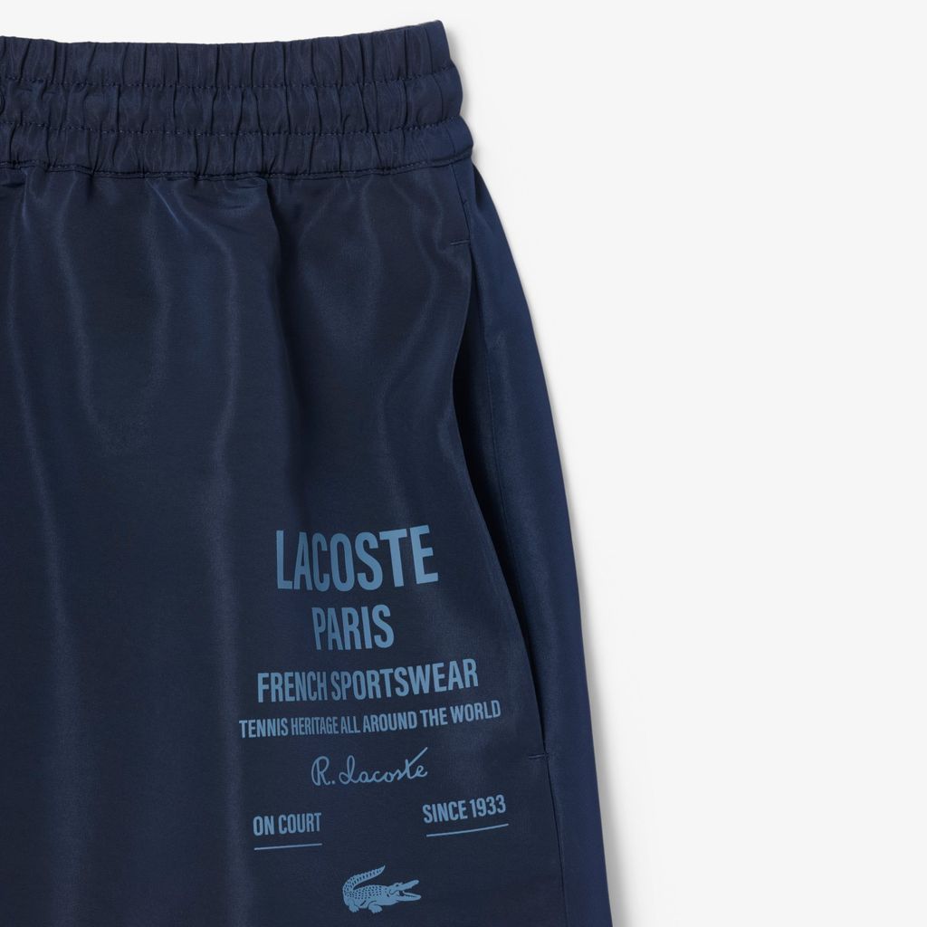 Quần Ngắn Lacoste Nữ Họa Tiết In Dài