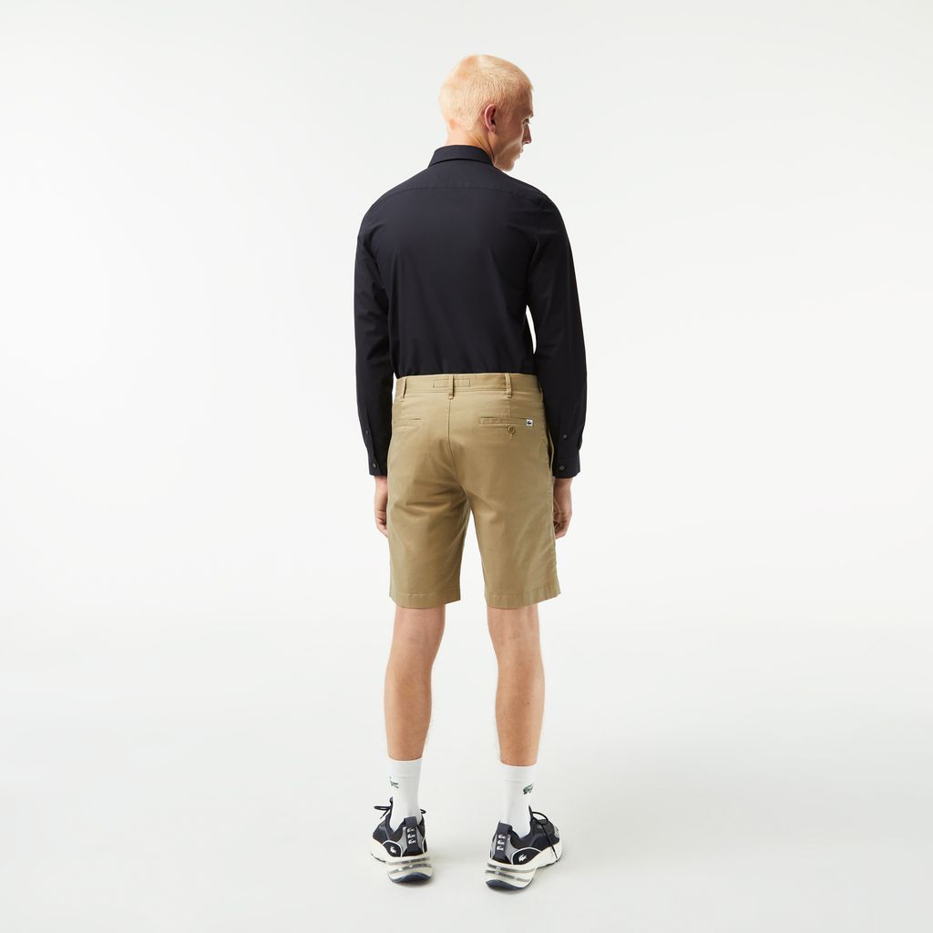 Quần Ngắn Bermuda Lacoste Nam Ôm Dáng Chất Liệu Organic Cotton