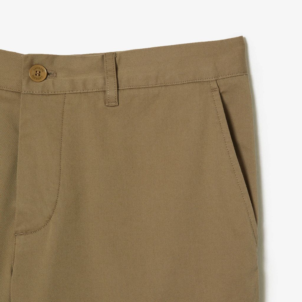 Quần Ngắn Bermuda Lacoste Nam Ôm Dáng Chất Liệu Organic Cotton