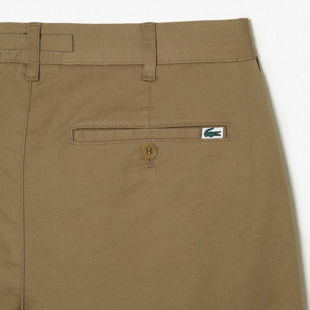 Quần Ngắn Bermuda Lacoste Nam Ôm Dáng Chất Liệu Organic Cotton