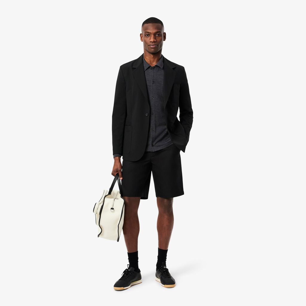 Quần Ngắn Bermuda Lacoste Nam Ống Suông Chất Liệu Gabardine Chino
