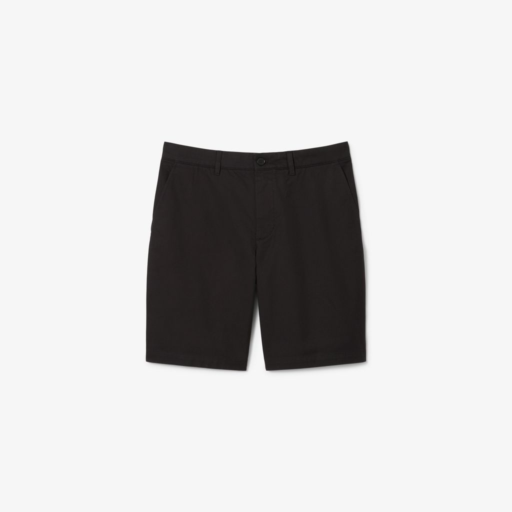 Quần Ngắn Bermuda Lacoste Nam Ống Suông Chất Liệu Gabardine Chino
