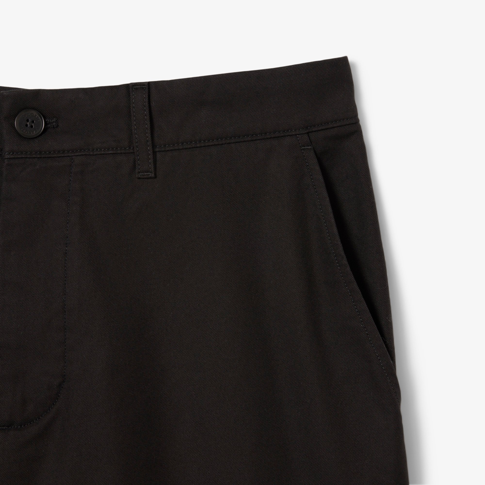 Quần Ngắn Bermuda Lacoste Nam Ống Suông Chất Liệu Gabardine Chino