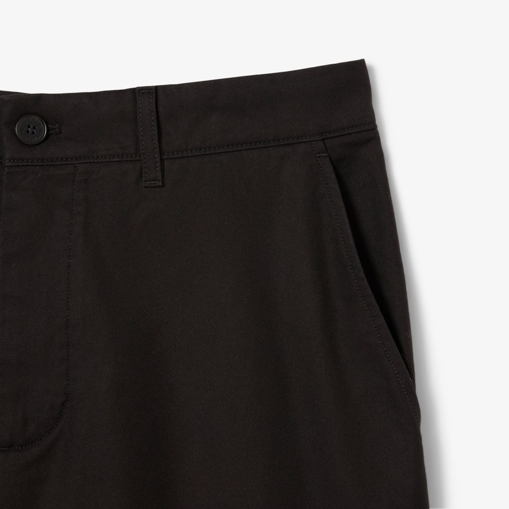 Quần Ngắn Bermuda Lacoste Nam Ống Suông Chất Liệu Gabardine Chino