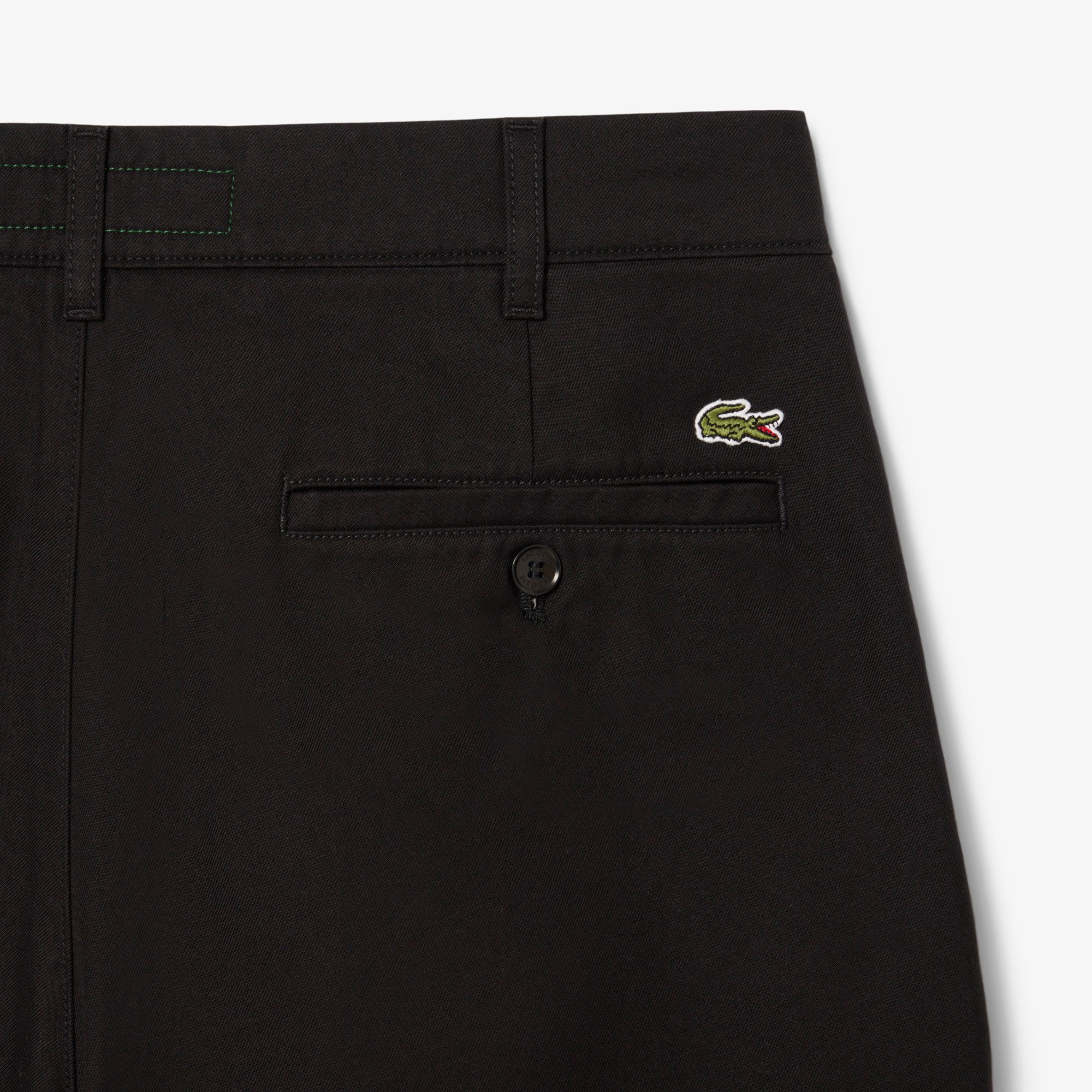 Quần Ngắn Bermuda Lacoste Nam Ống Suông Chất Liệu Gabardine Chino