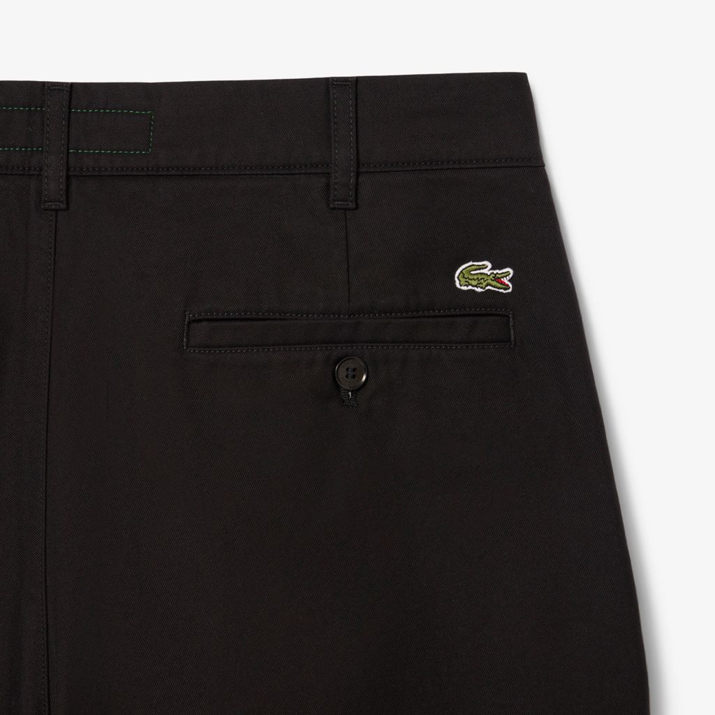 Quần Ngắn Bermuda Lacoste Nam Ống Suông Chất Liệu Gabardine Chino