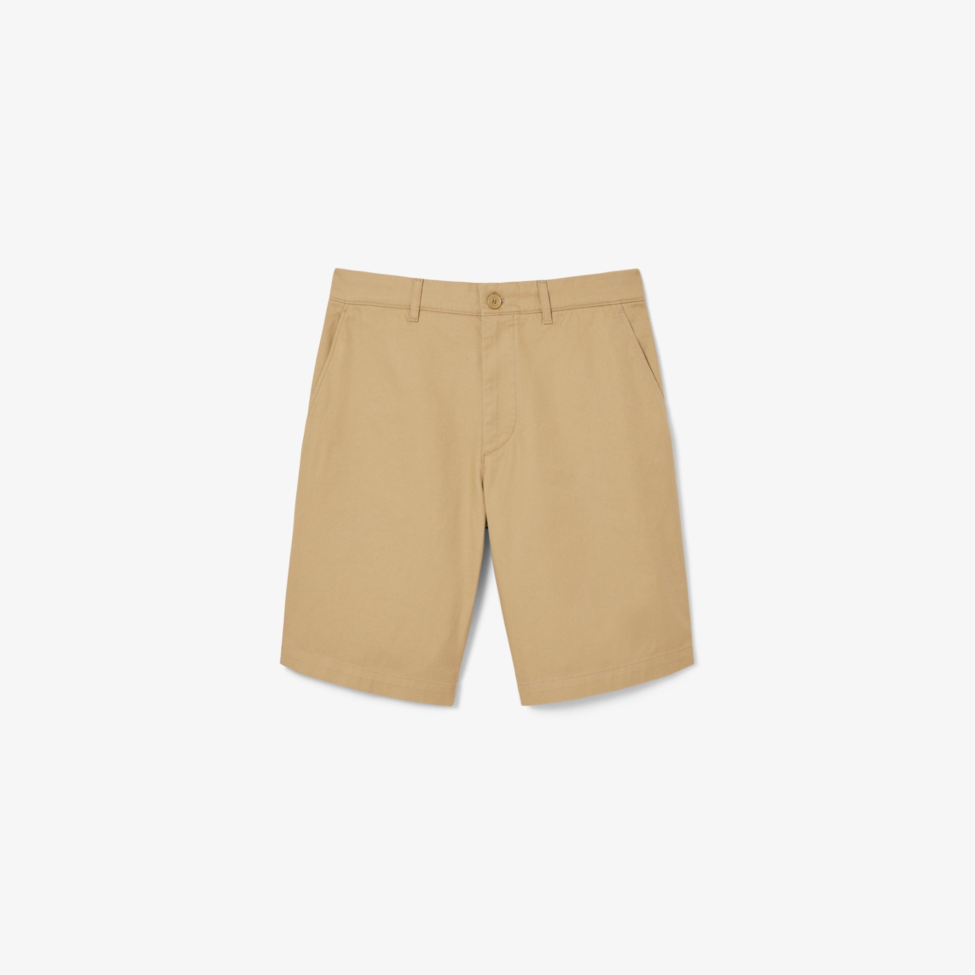 Quần Ngắn Bermuda Lacoste Nam Ống Suông Chất Liệu Gabardine Chino