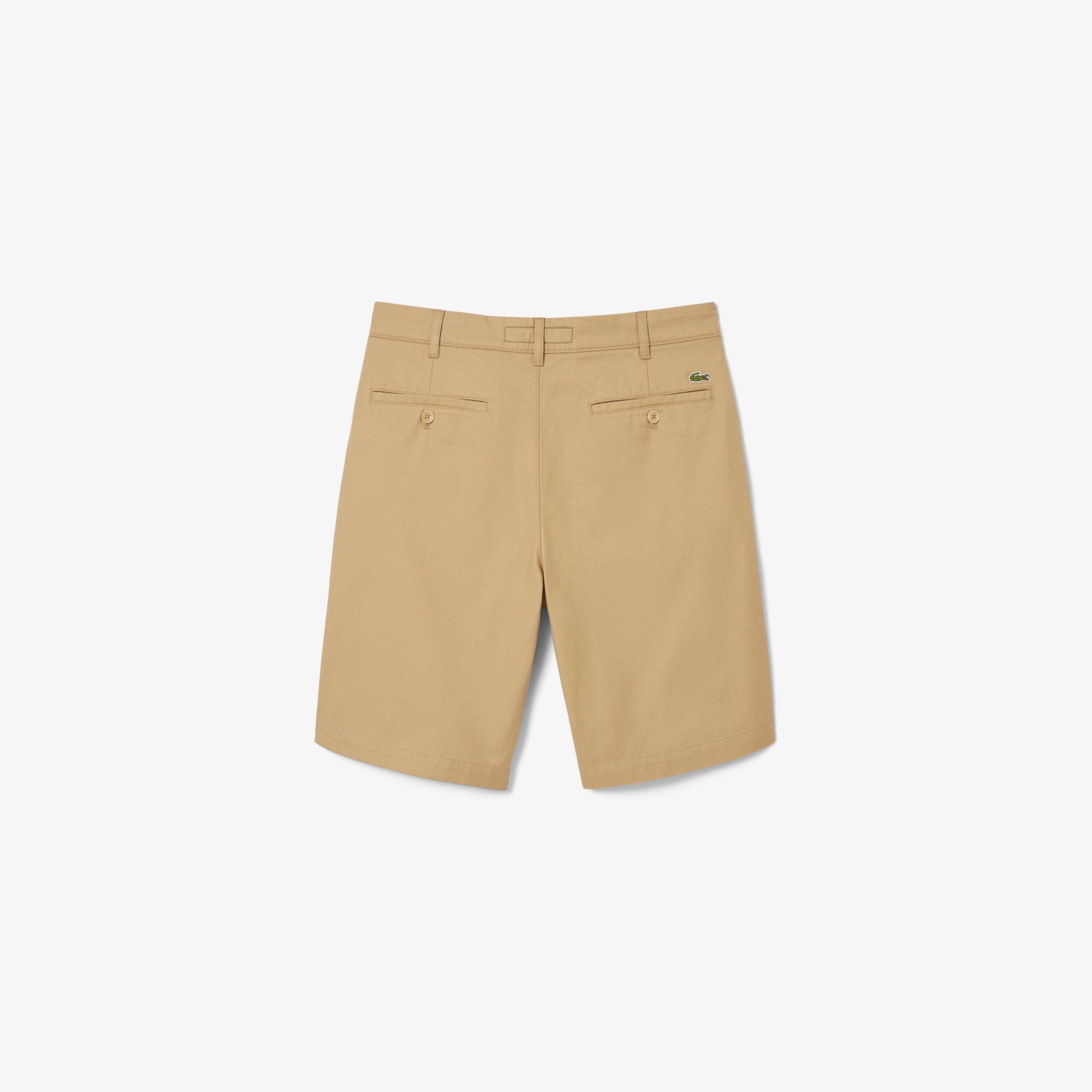 Quần Ngắn Bermuda Lacoste Nam Ống Suông Chất Liệu Gabardine Chino