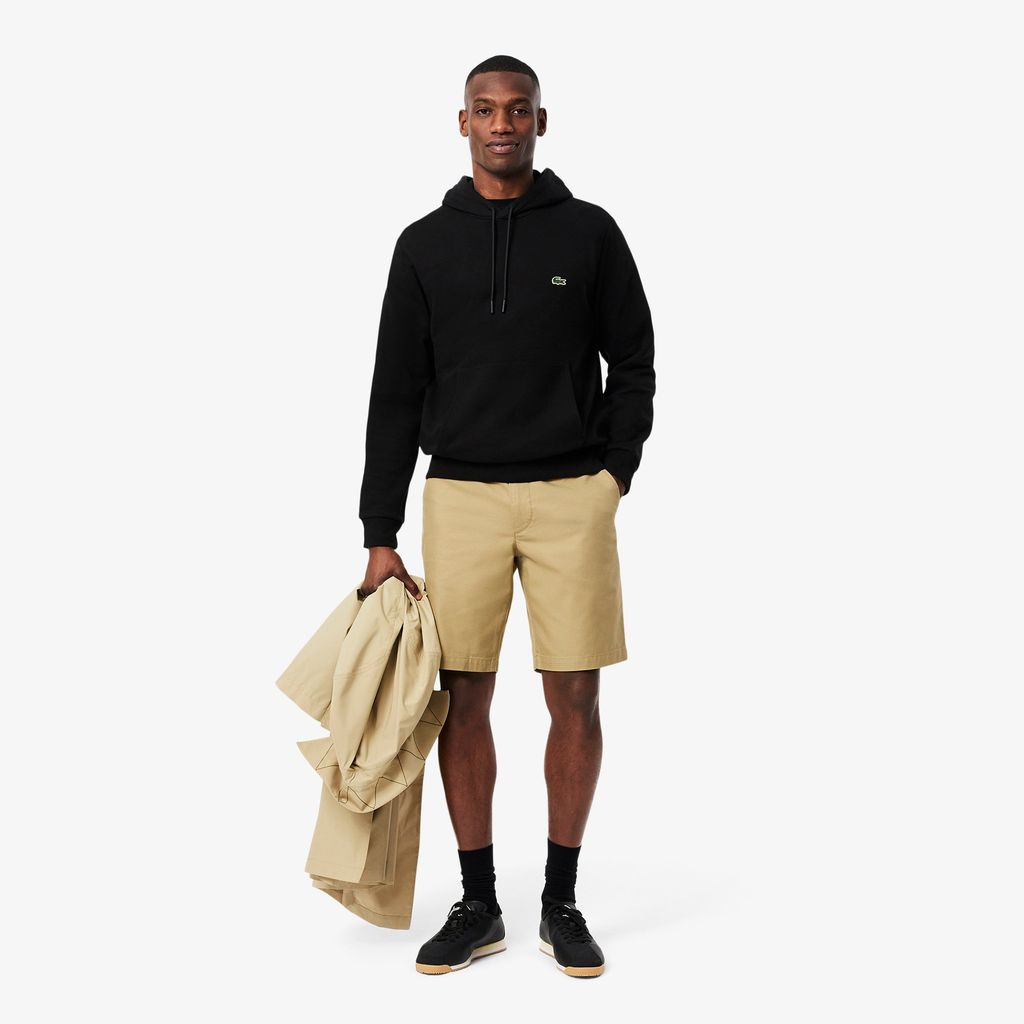 Quần Ngắn Bermuda Lacoste Nam Ống Suông Chất Liệu Gabardine Chino