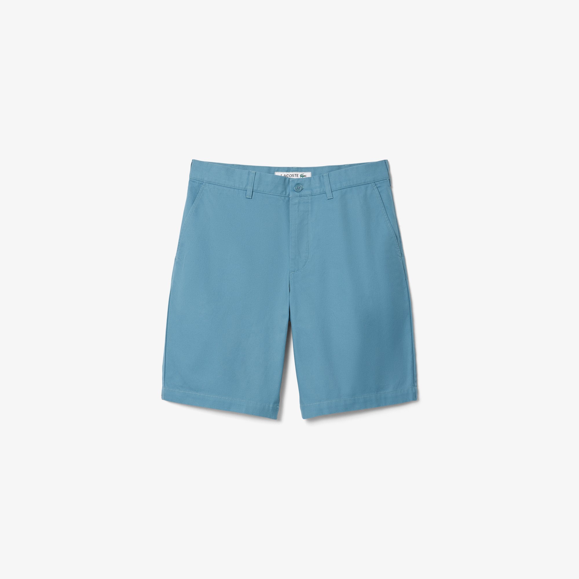 Quần Ngắn Bermuda Lacoste Nam Ống Suông Chất Liệu Gabardine Chino