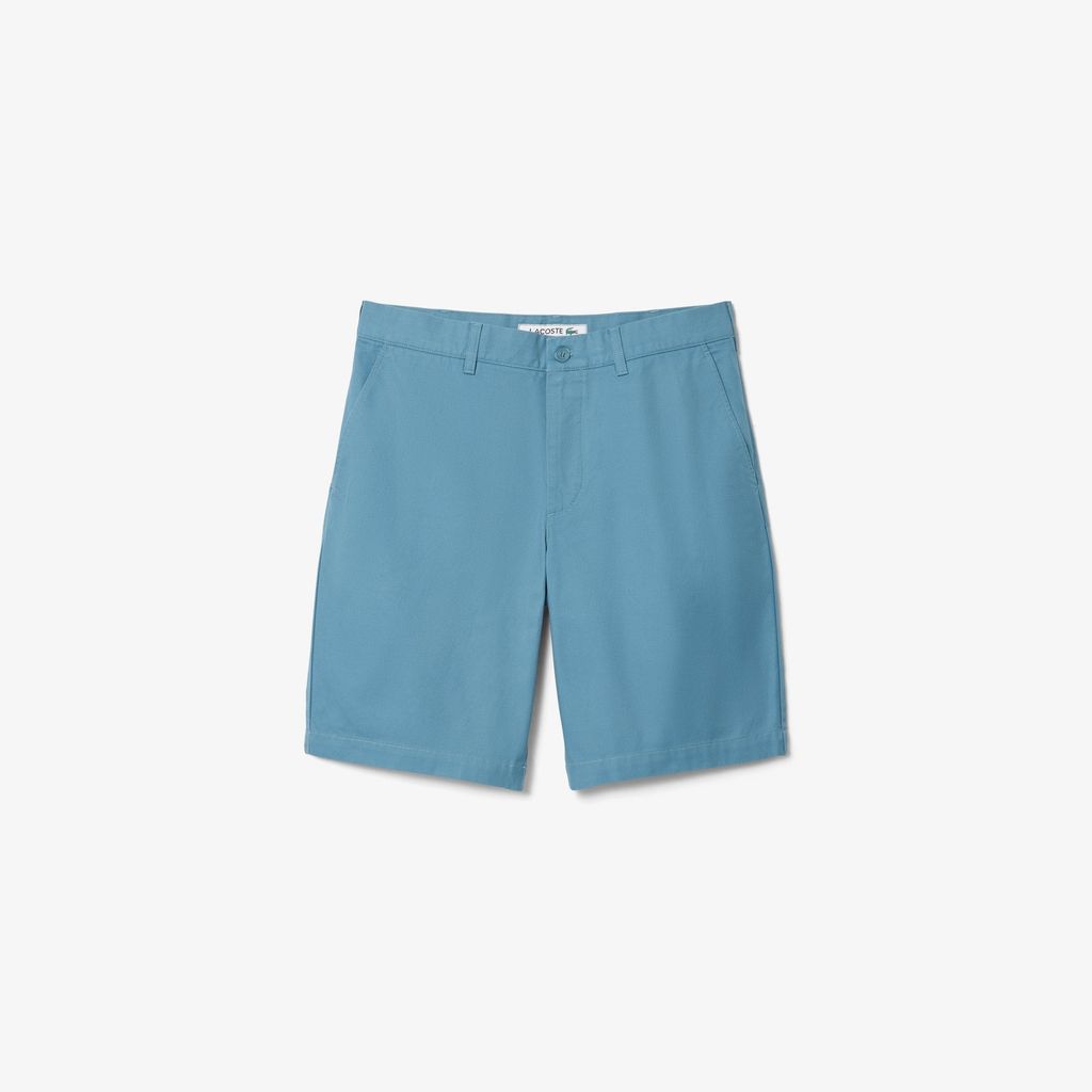 Quần Ngắn Bermuda Lacoste Nam Ống Suông Chất Liệu Gabardine Chino