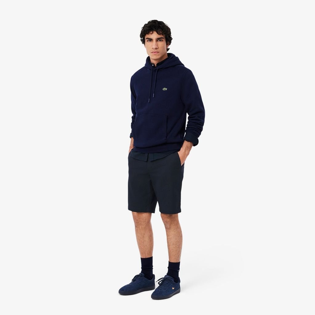 Quần Ngắn Bermuda Lacoste Nam Ống Suông Chất Liệu Gabardine Chino