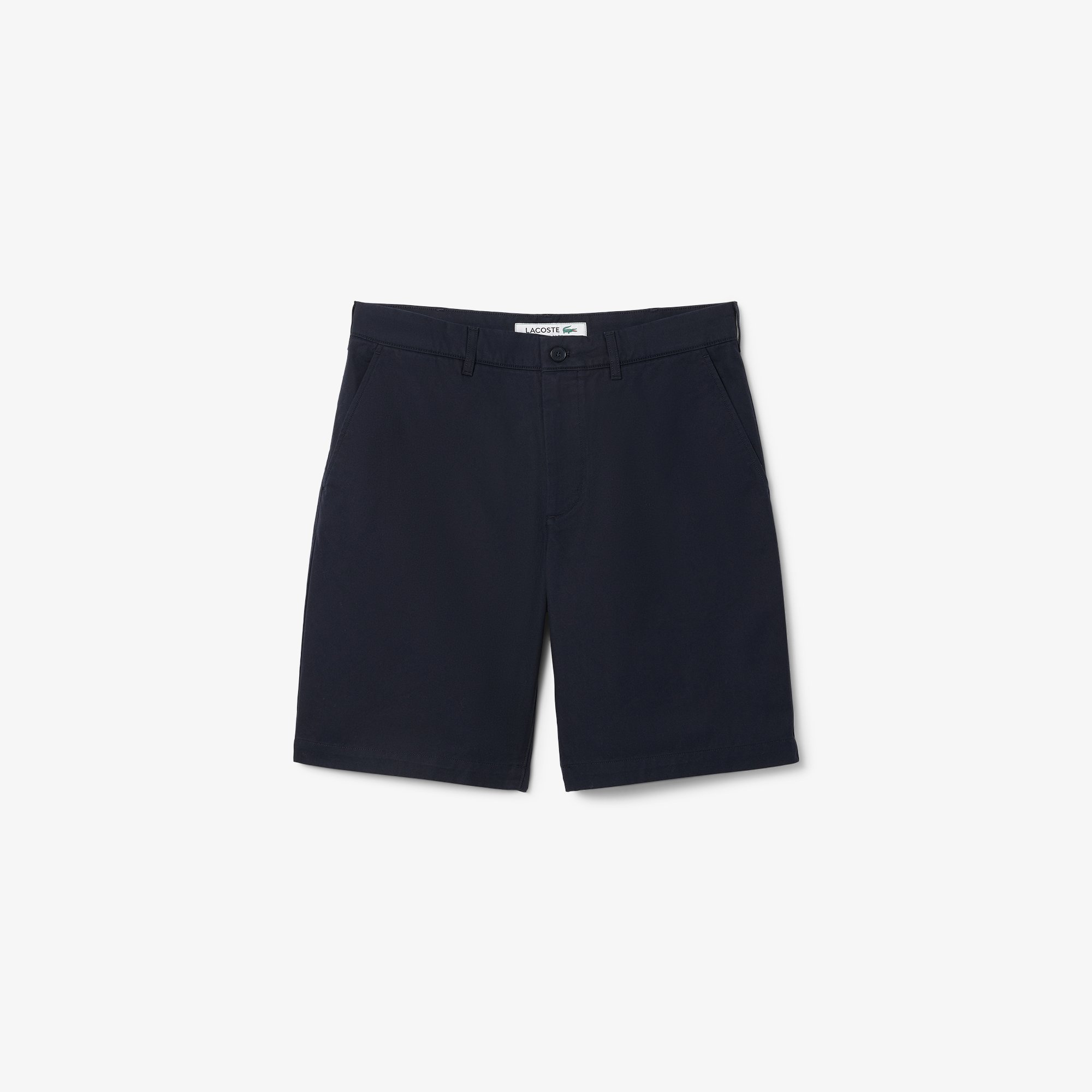 Quần Ngắn Bermuda Lacoste Nam Ống Suông Chất Liệu Gabardine Chino