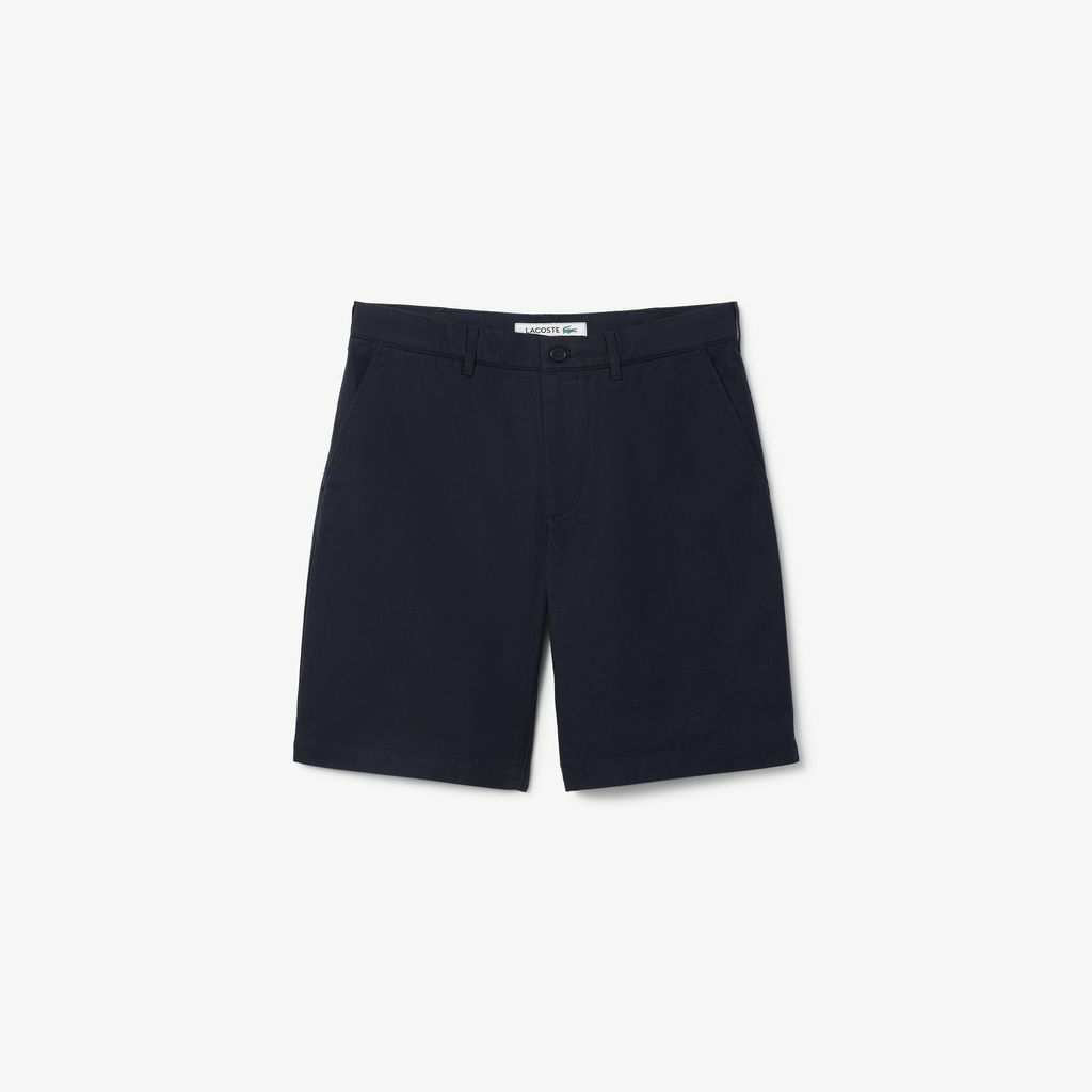 Quần Ngắn Bermuda Lacoste Nam Ống Suông Chất Liệu Gabardine Chino