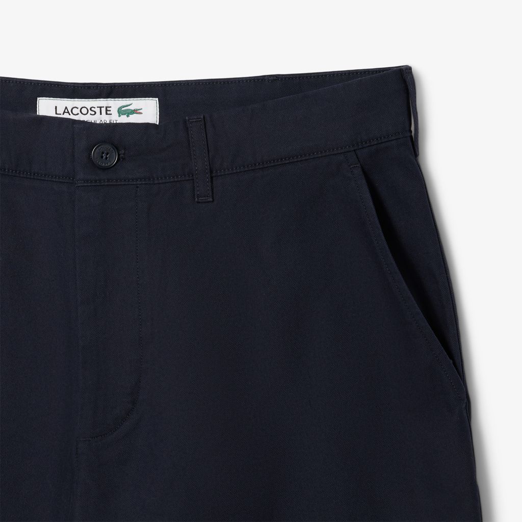 Quần Ngắn Bermuda Lacoste Nam Ống Suông Chất Liệu Gabardine Chino