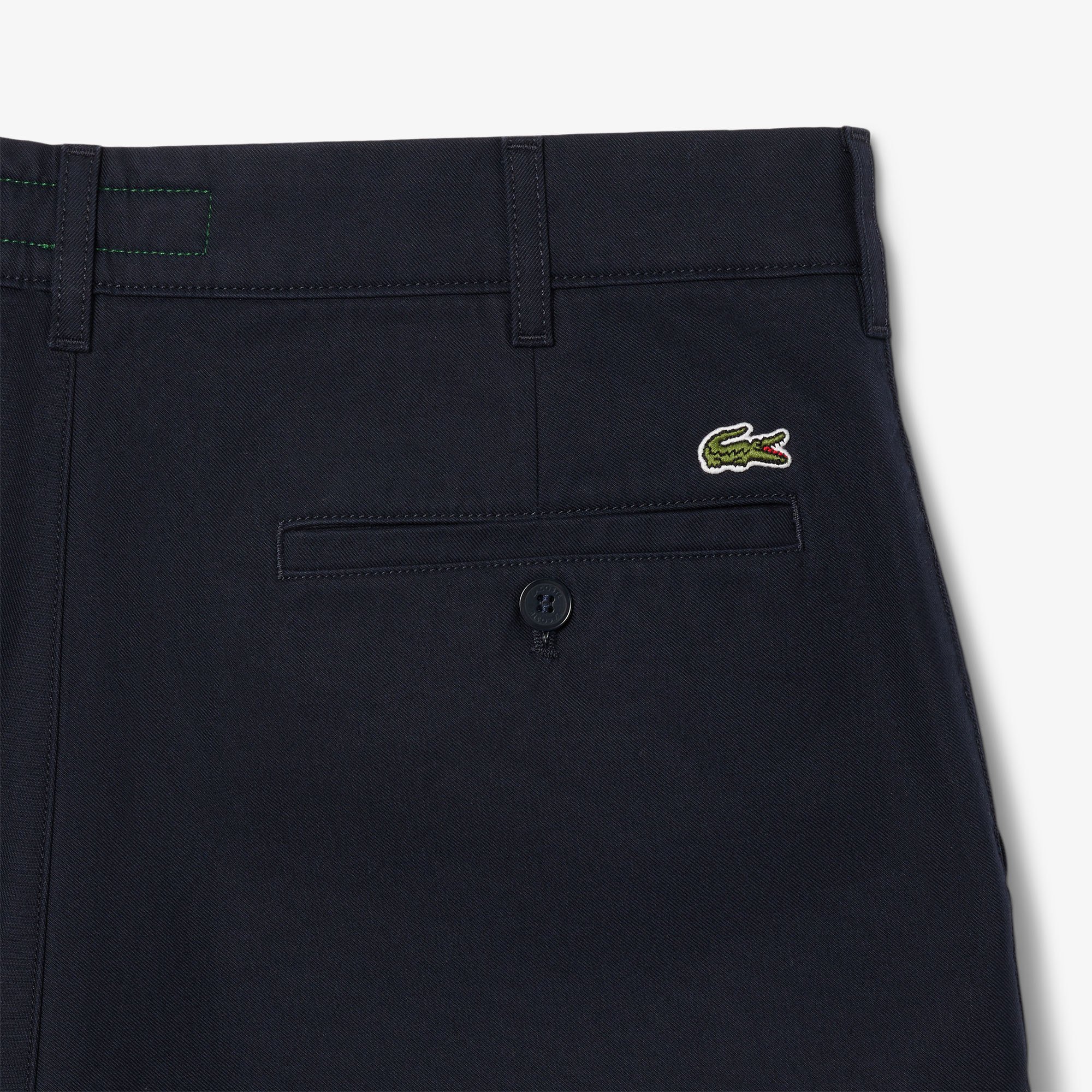 Quần Ngắn Bermuda Lacoste Nam Ống Suông Chất Liệu Gabardine Chino