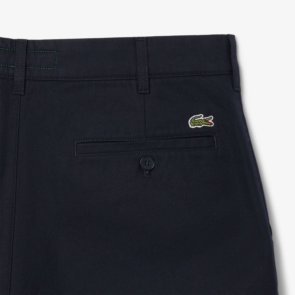 Quần Ngắn Bermuda Lacoste Nam Ống Suông Chất Liệu Gabardine Chino