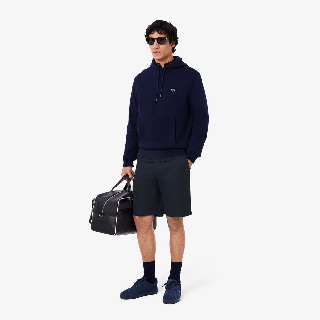 Quần Ngắn Bermuda Lacoste Nam Ống Suông Chất Liệu Gabardine Chino
