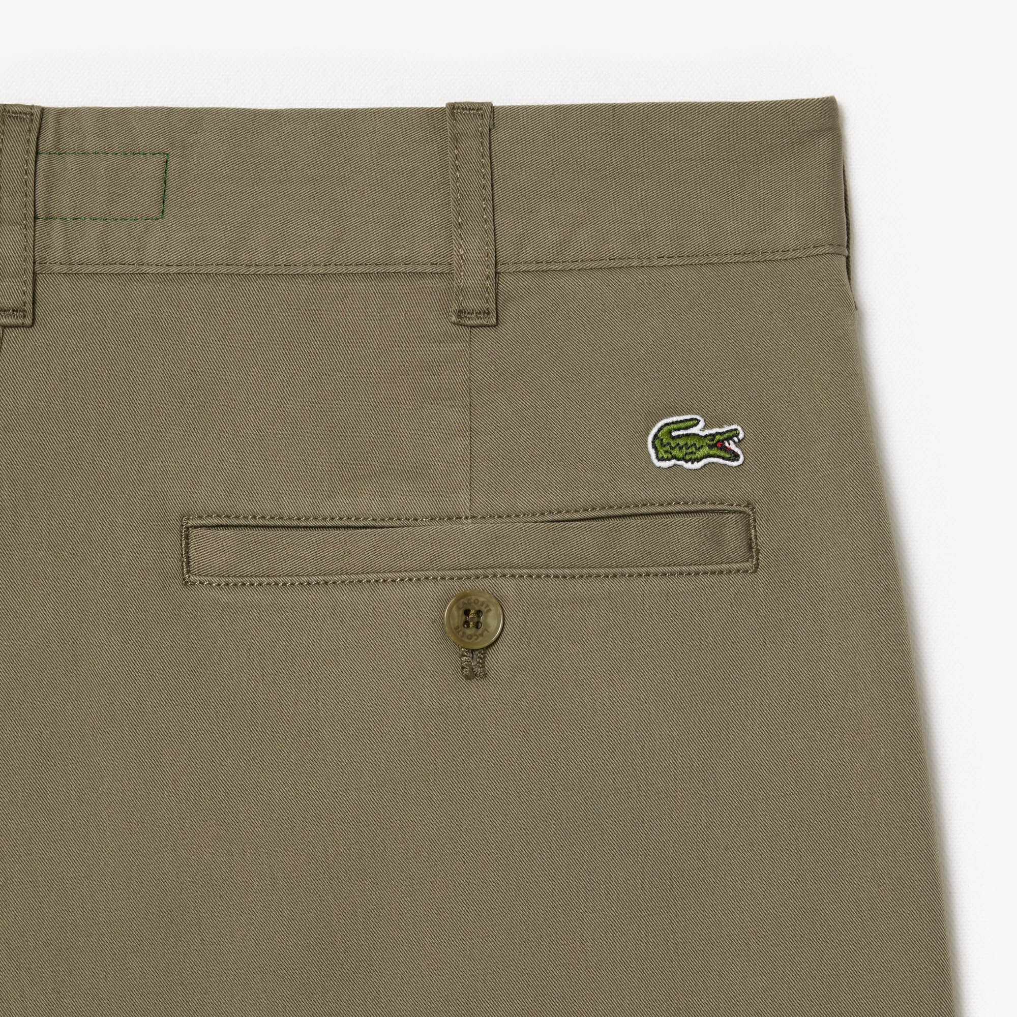 Quần Ngắn Lacoste Nam Ôm Dáng Chất Liệu Cotton Chino Co Giãn