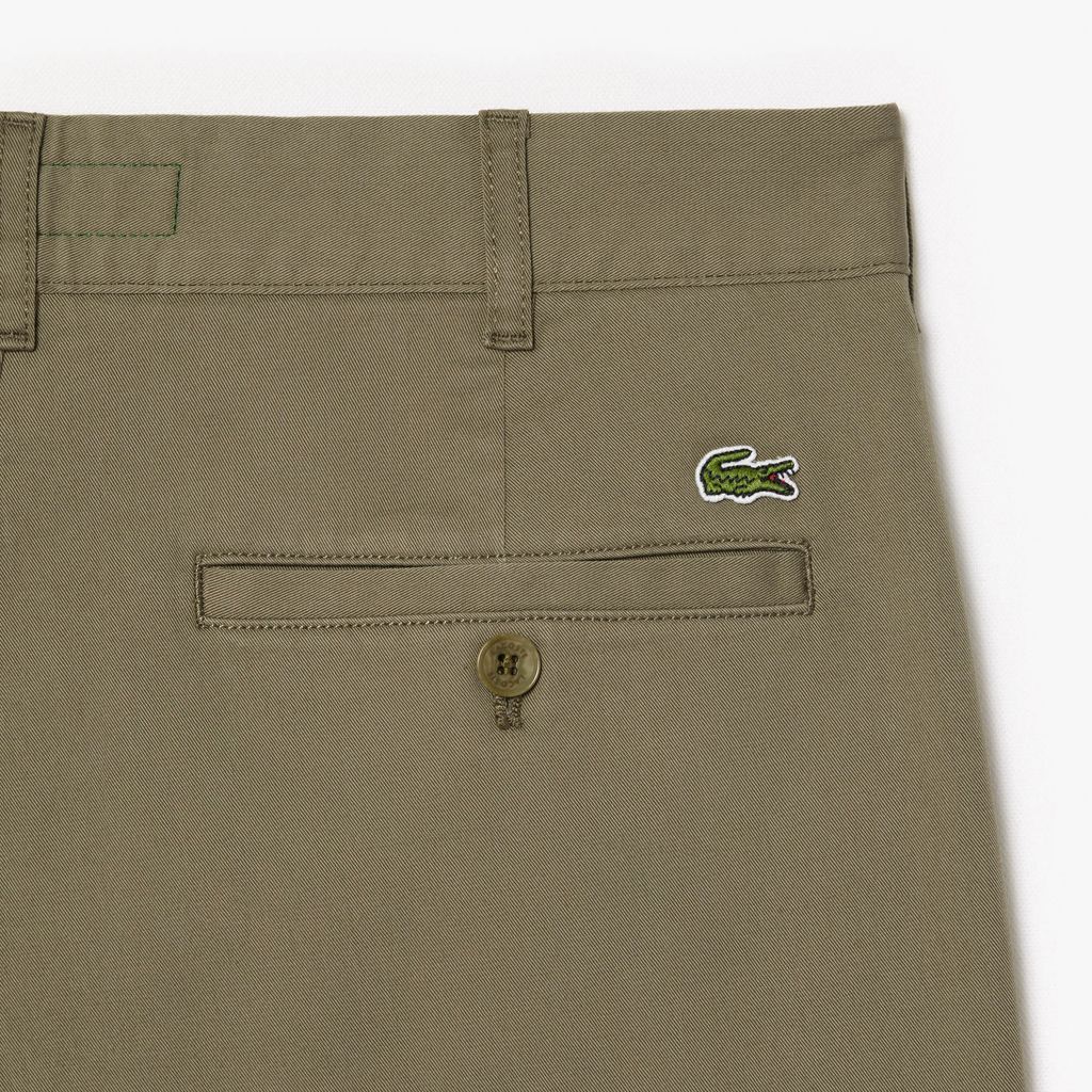 Quần Ngắn Lacoste Nam Ôm Dáng Chất Liệu Cotton Chino Co Giãn
