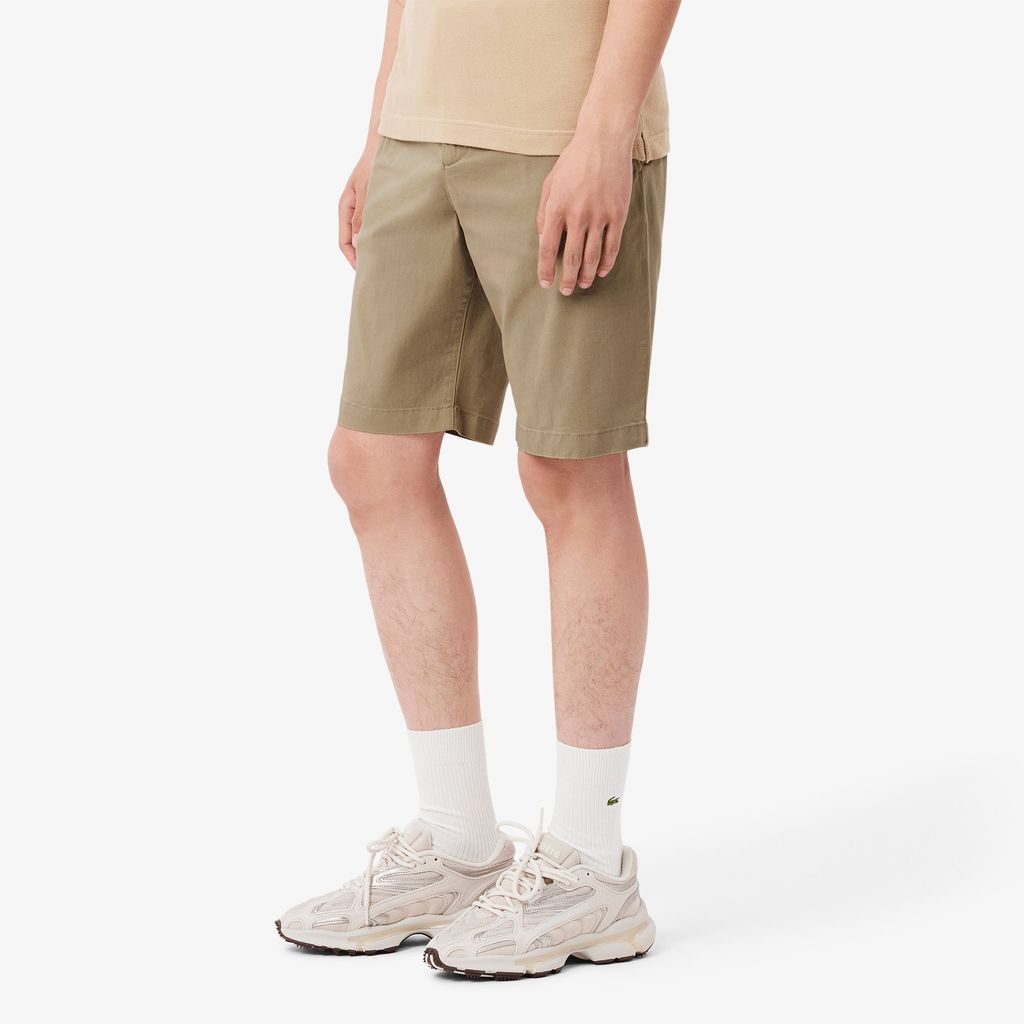Quần Ngắn Lacoste Nam Ôm Dáng Chất Liệu Cotton Chino Co Giãn