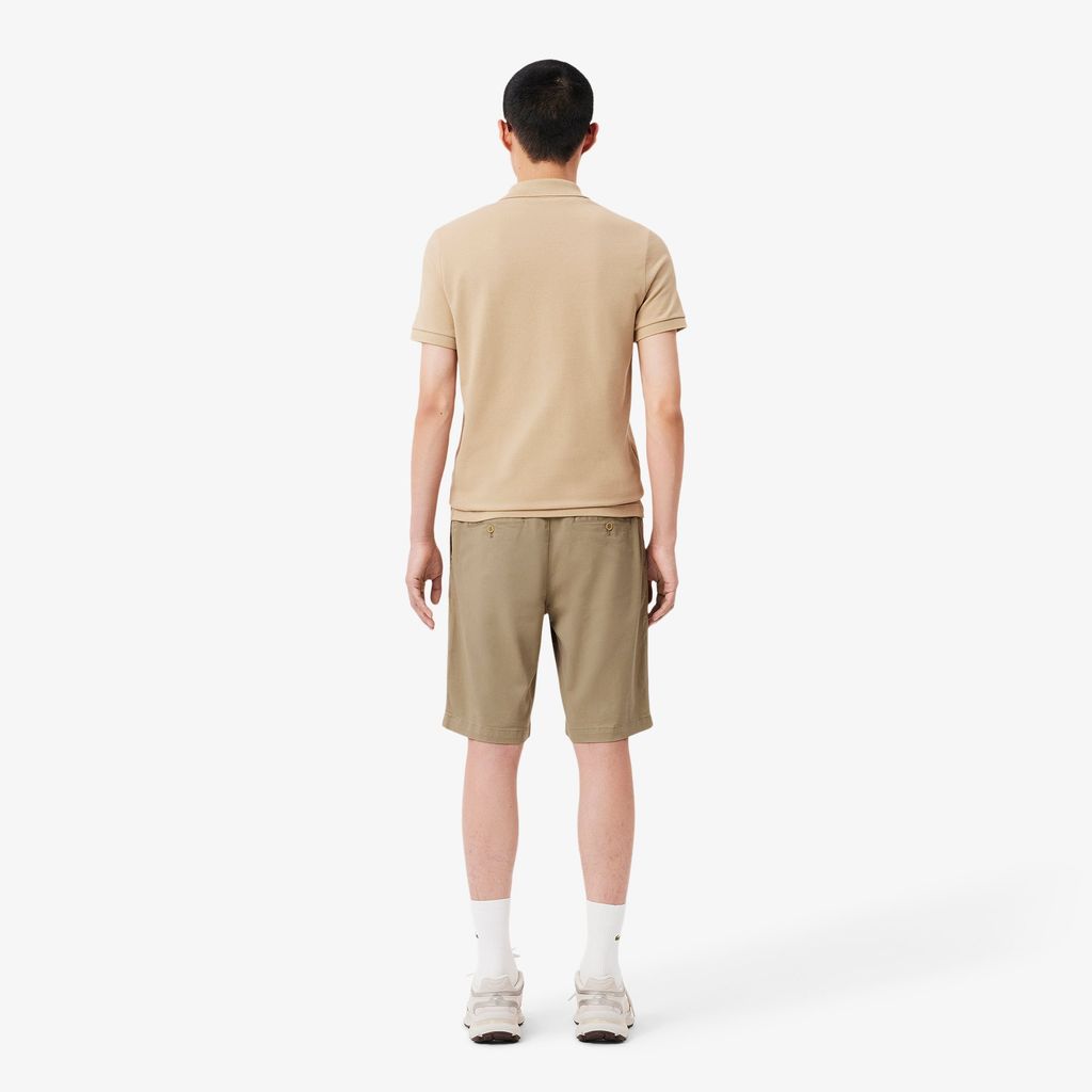 Quần Ngắn Lacoste Nam Ôm Dáng Chất Liệu Cotton Chino Co Giãn