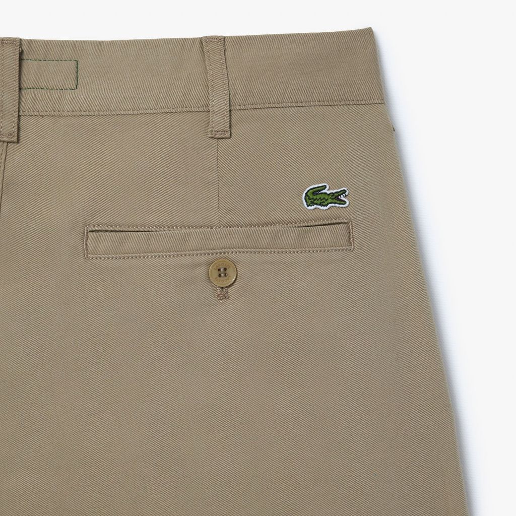 Quần Ngắn Lacoste Nam Ôm Dáng Chất Liệu Cotton Chino Co Giãn