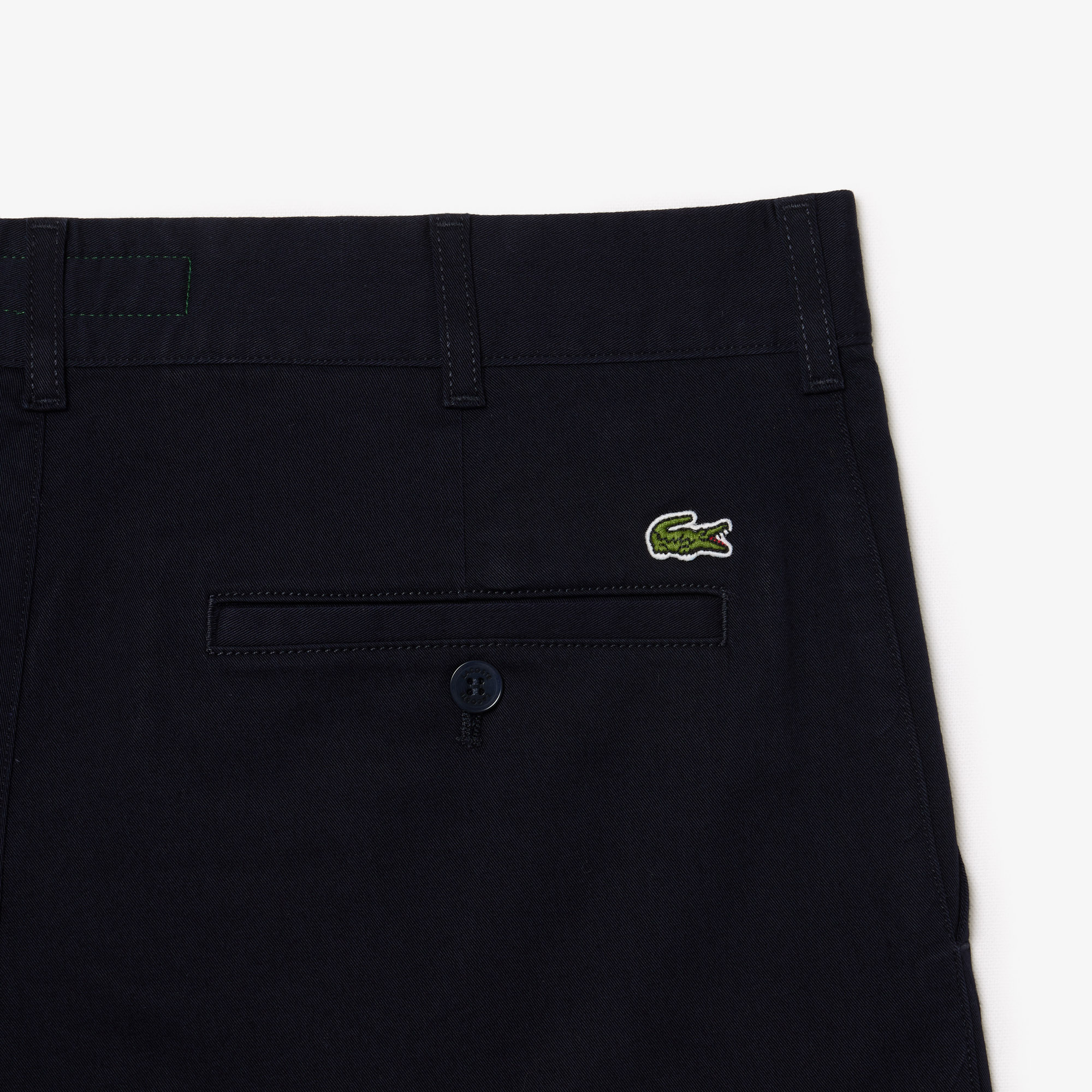 Quần Ngắn Lacoste Nam Ôm Dáng Chất Liệu Cotton Chino Co Giãn