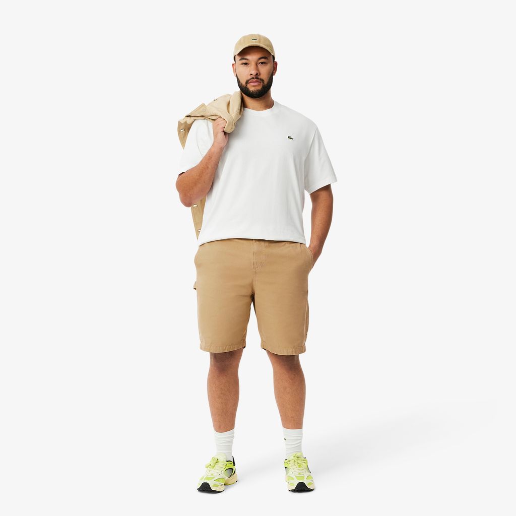 Quần Ngắn Lacoste Nam Dáng Rộng Vừa Vặn Bằng Vải Cotton