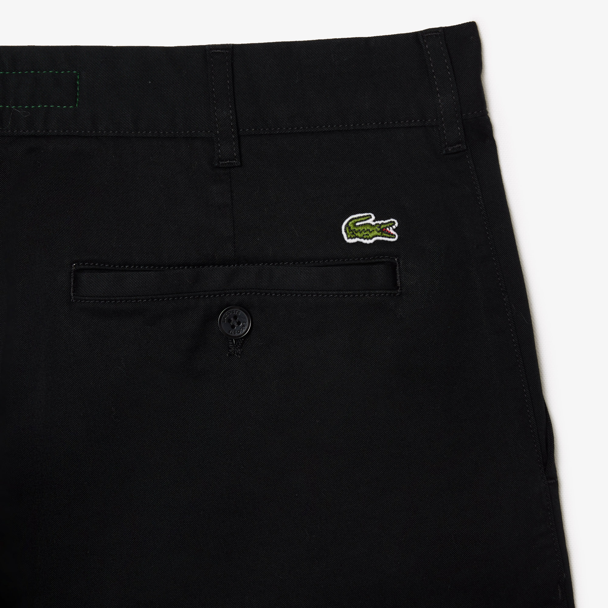 Quần Ngắn Chino Lacoste Nam Ôm Dáng Chất Liệu Cotton Co Dãn