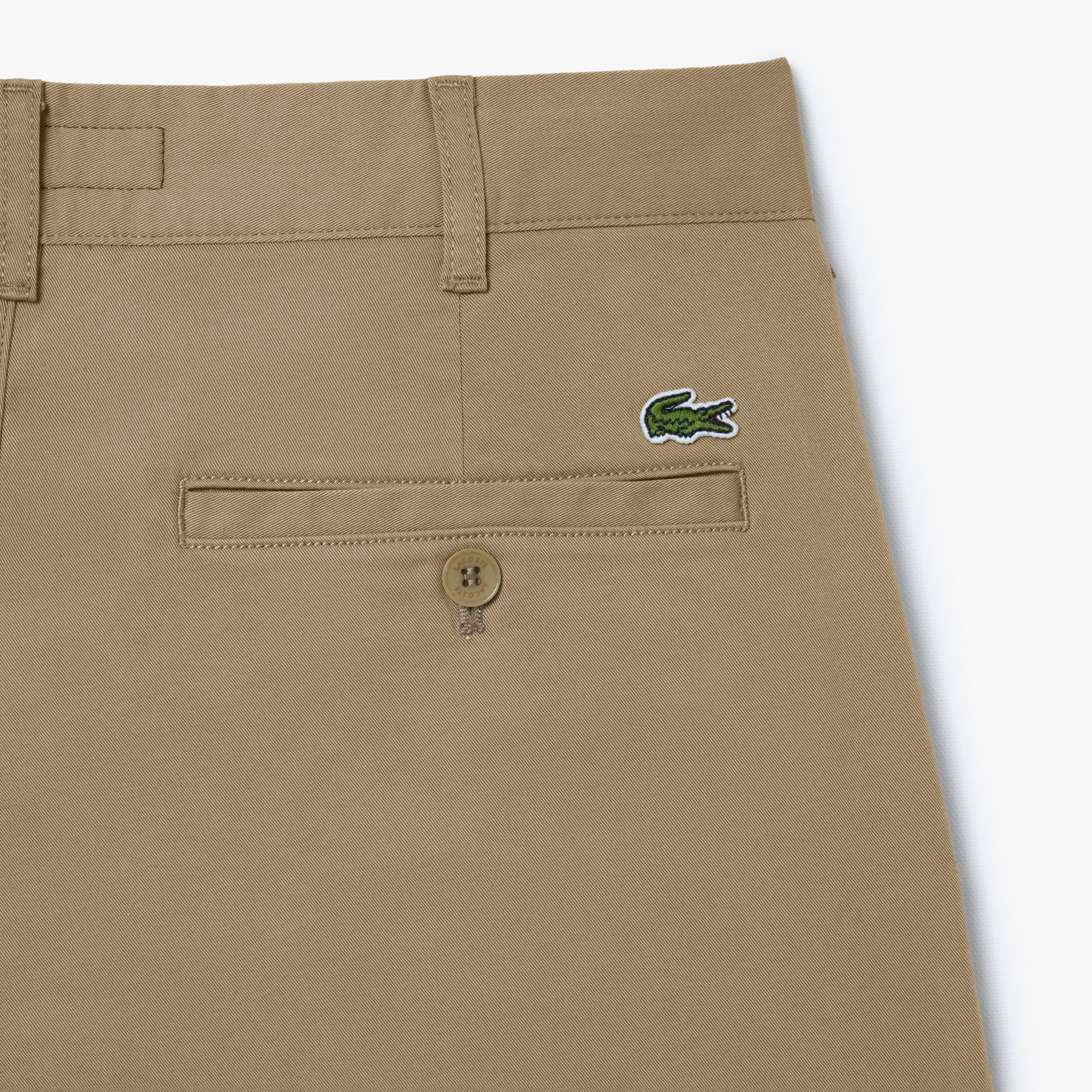 Quần Ngắn Chino Lacoste Nam Ôm Dáng Chất Liệu Cotton Co Dãn